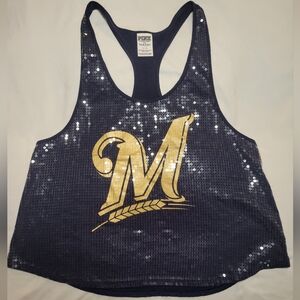PINK Victoria's Secret Brewers Sequin Tank Top